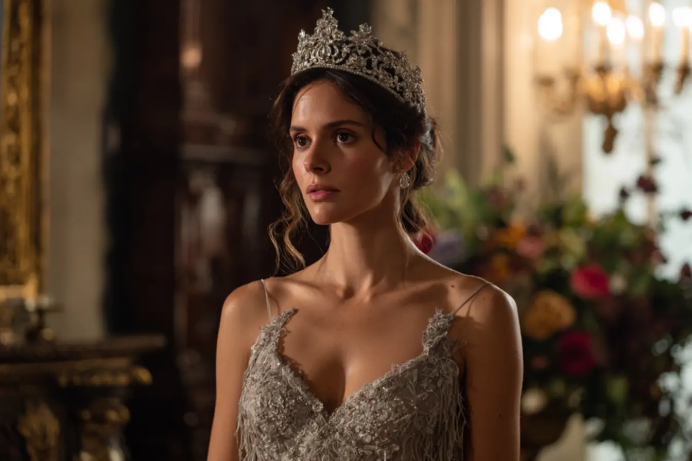 Representação do peso simbólico da realeza na série Máxima