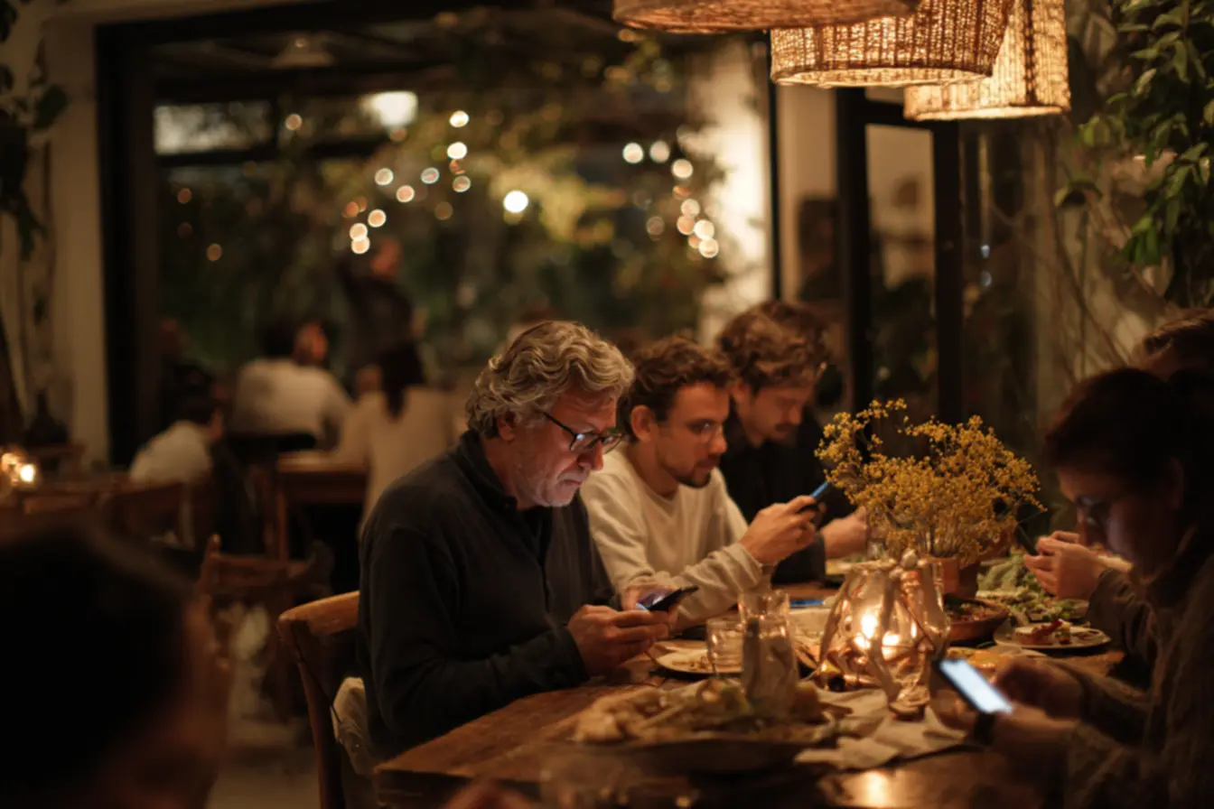 Momento de tensão no filme Perfeitos Desconhecidos