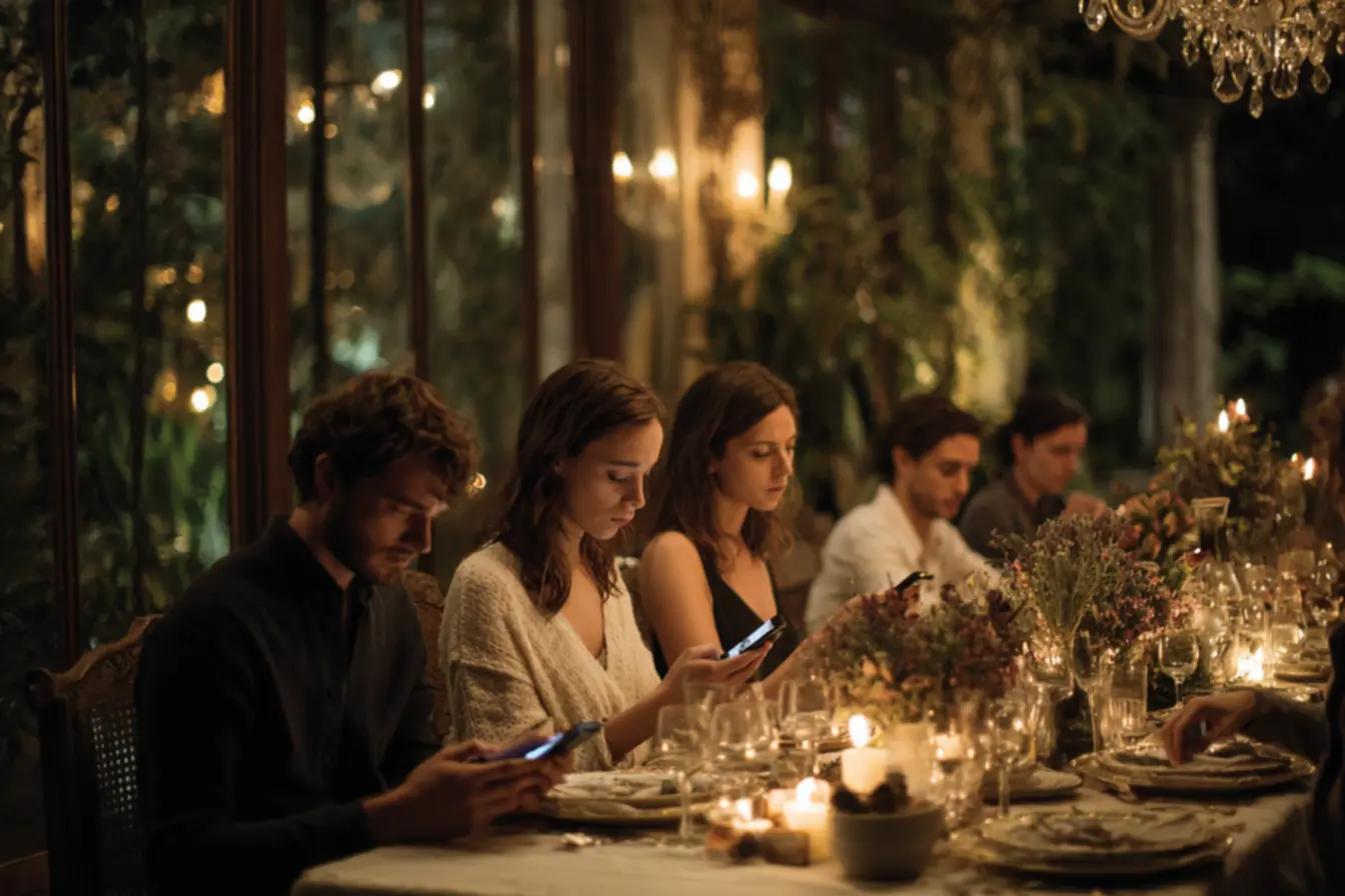 Cena reveladora de Perfeitos Desconhecidos