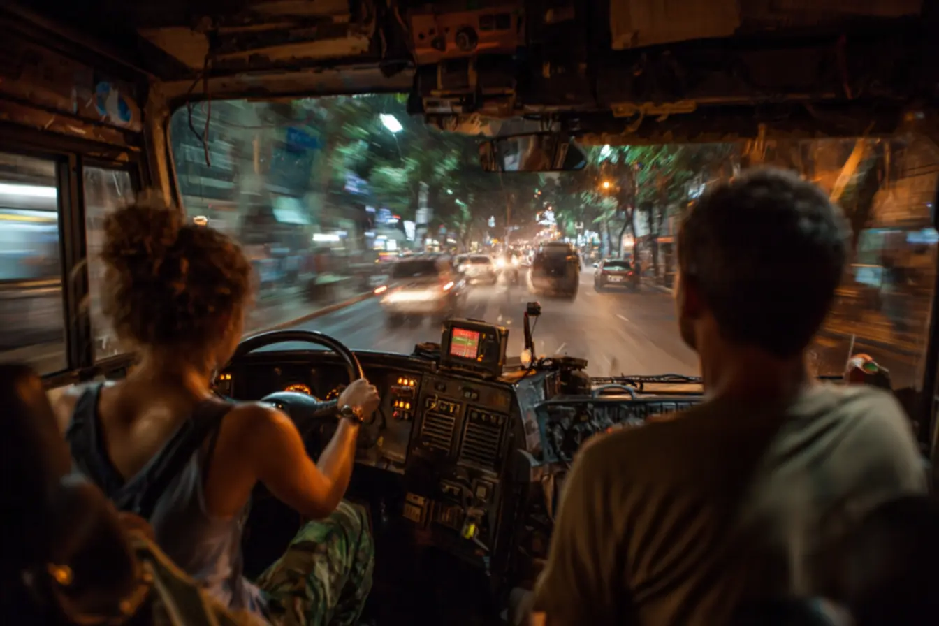 Cena do ônibus em Velocidade Máxima