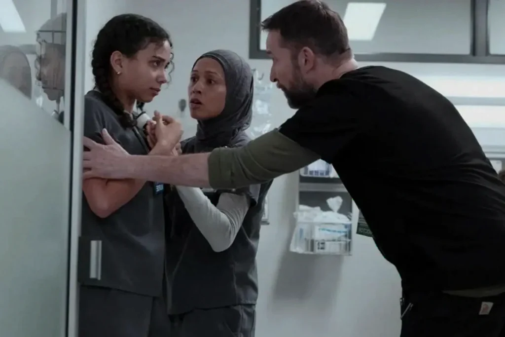 The Pitt revela a verdade chocante do plantão: quem está a salvo? Na análise do episódio "6:00 P.M." de The Pitt, explore a tensão e vulnerabilidade dos profissionais de saúde diante do caos hospitalar.