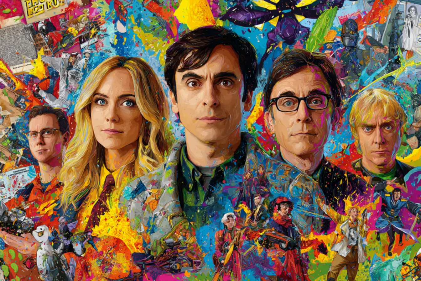 O que a despedida de The Big Bang Theory revela sobre a conexão dos fãs com a série 2 Os queridos personagens de The Big Bang Theory, em sua icônica sala de estar.