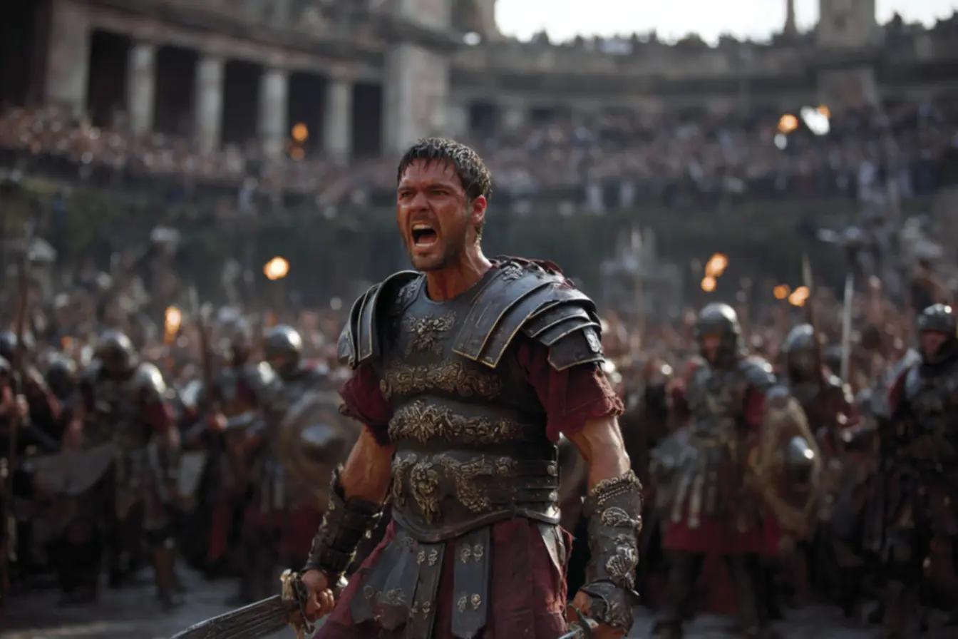 Coliseu digitalmente expandido, a grandiosidade dos efeitos visuais de Gladiador