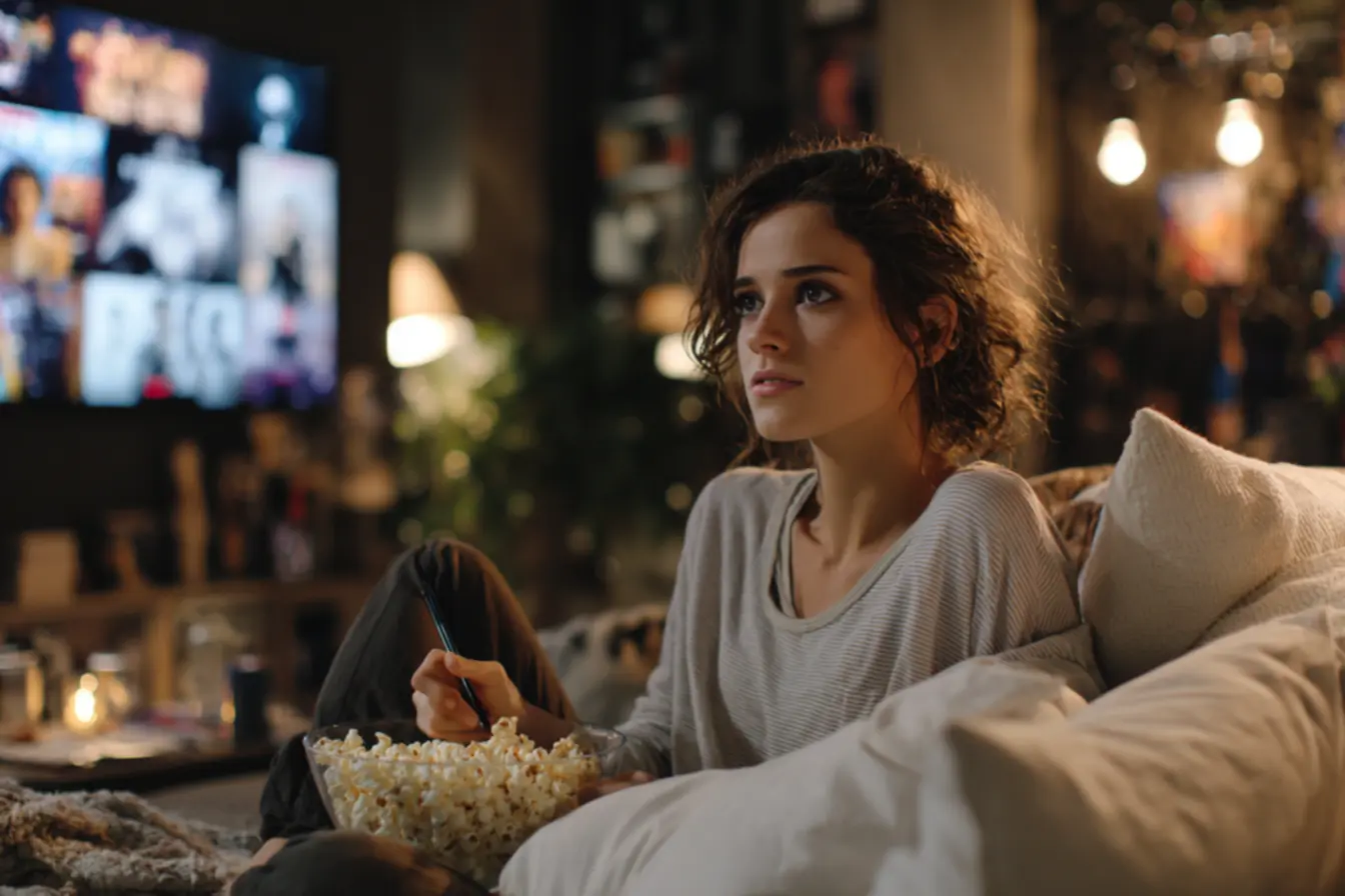 Cena de uma animação clássica com música