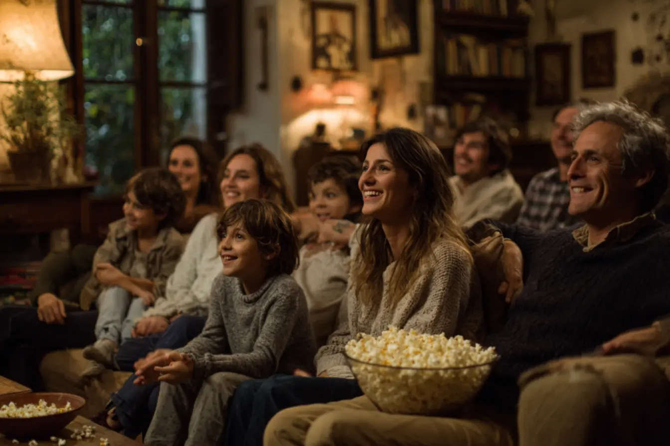 Cena de Mary Poppins que ilustra a magia e alegria do filme.