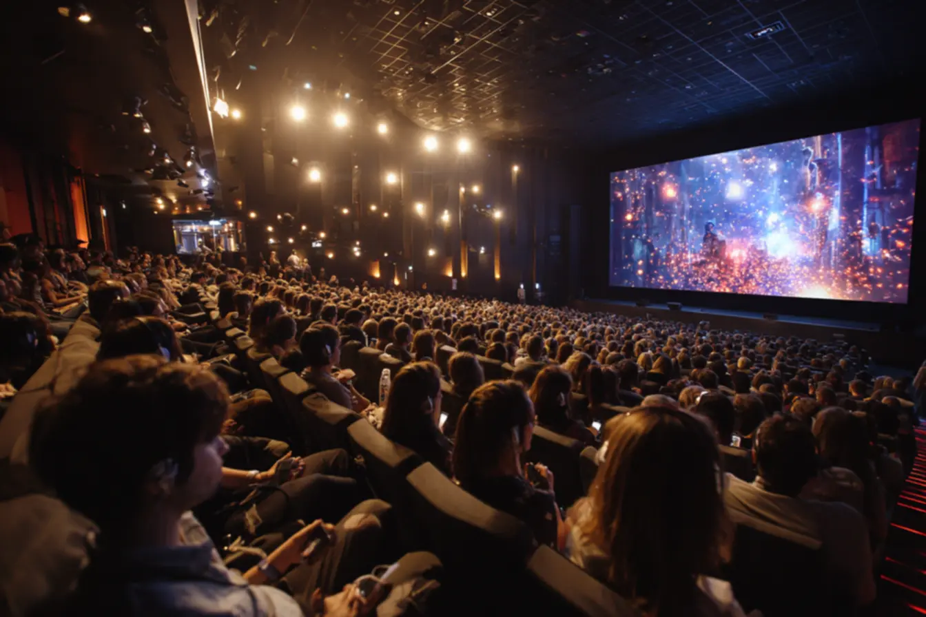 Cena representando emoção em filme