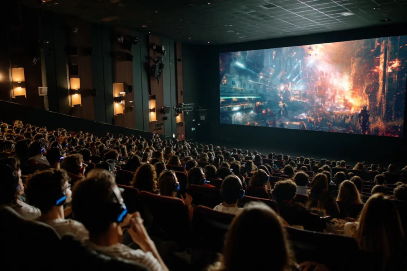 Cena de filme representando conexão visual