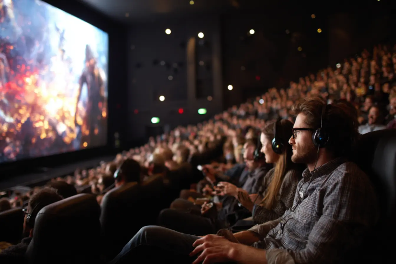 Cenas de filme com elementos visuais marcantes