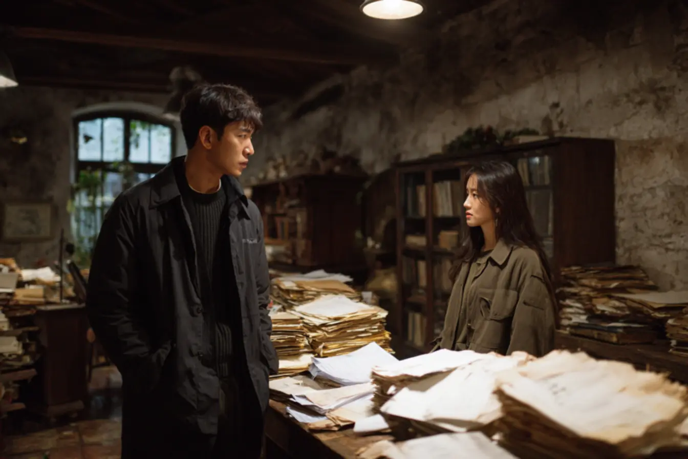 Shin I-rang e Han Na-hyun em cena emocionante