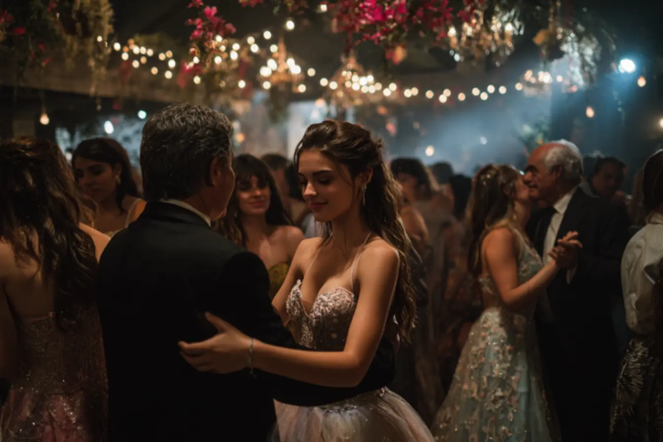 Comercialização humana em Gilead durante o baile